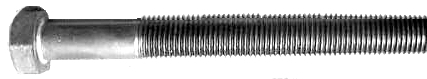 WHEEL BEARING PULLER BOLT VW  7/8-9 x 10"